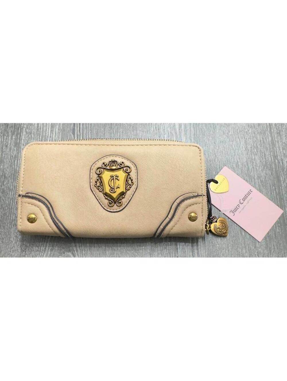 Juicy Couture Pecan Romance Gusset Single Zip Around Wallet